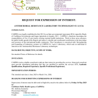 CARPHA: Antimicrobial Resistance Laboratory Technologist - Saint Lucia